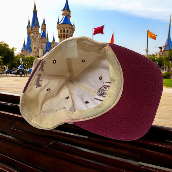 Vintage Disney Mickey Mouse Embroidered Initial M Snapback Cap Dad Hat READ - Picture 7 of 7